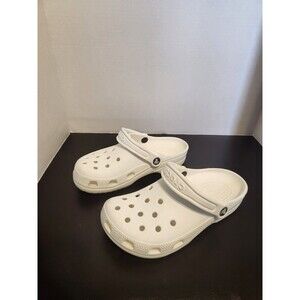 Crocs Clogs Womens 7 White Baya Platform Clog Slip On Lightweight Outdoors